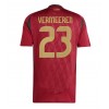 Belgien Arthur Vermeeren #23 Heimtrikot EM 2024 Kurzarm